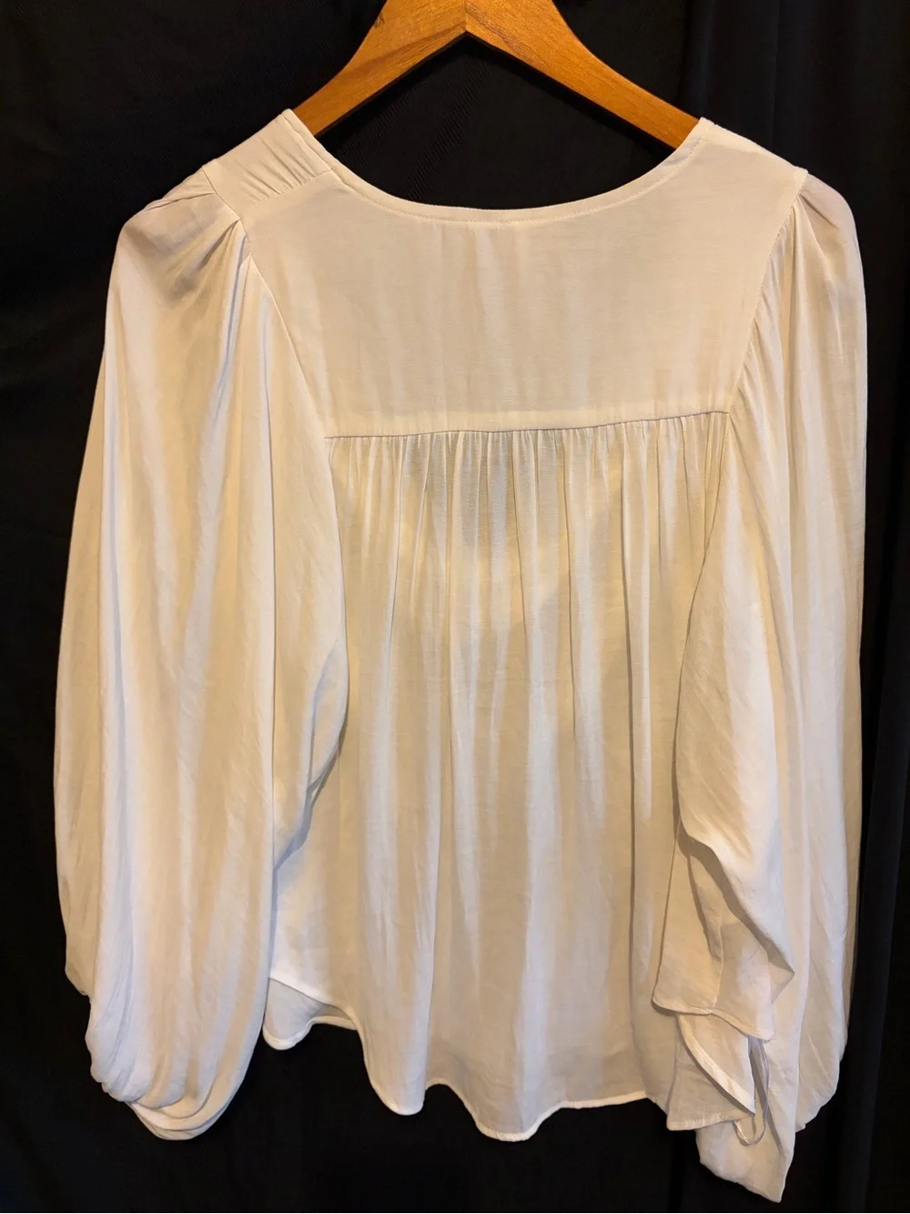 Free People Ivory Cowl Neck Blouse
